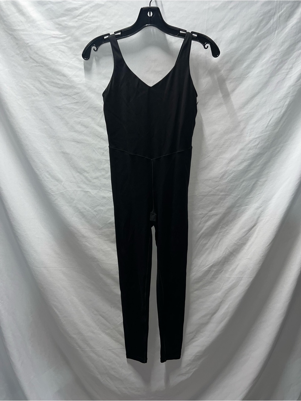 Sleek Black V-Neck Sleeveless Jumpsuit